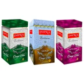 Herbata - Impra zestaw 3 herbat liściastych Czarnych i Zielonych w Puszce 3 x 200 g - miniaturka - grafika 1