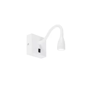 QAZQA Nowoczesna elastyczna lampa ścienna biała LED - Flex - Lampy ścienne - miniaturka - grafika 1