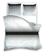 Pościel - Faro Pościel bawełniana 160x200 Glamour 018 szara czarna geometria 01 - miniaturka - grafika 1