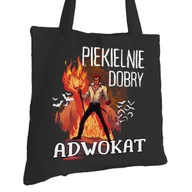 Torby i wózki na zakupy - Torba Bawełniana dla Adwokata Czarna Na Prezent ekologiczna Trwały Nadruk - miniaturka - grafika 1