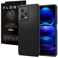 Etui i futerały do telefonów - Etui na telefon Spigen Liquid Air obudowa ochronna do Xiaomi Redmi Note 12 Pro 5G / Poco X5 Pro 5G Matte Black + Szkło - miniaturka - grafika 1