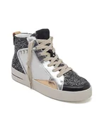 Trampki damskie - Sixth Sens Sneakersy w kolorze srebrno-czarnym - miniaturka - grafika 1