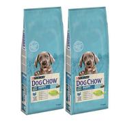 Sucha karma dla psów - Purina PURINA Dog Chow Puppy Large Breed Turkey 2x14kg 22481-uniw - miniaturka - grafika 1