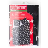 Pościel - Pościel Winter Time czarna renifery - miniaturka - grafika 1