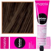 Farby do włosów i szampony koloryzujące - Matrix SoColor Pre-Bonded Blended trwały kolor włosów odcień 4Nw Mittelbraun Natur Warm 90 ml - miniaturka - grafika 1