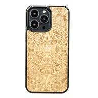 Etui i futerały do telefonów - Bewood Drewniane etui iPhone 13 Pro KALENDARZ AZTECKI ANIEGRE BWD08697 - miniaturka - grafika 1