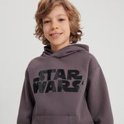 Bluzy dla chłopców - Reserved - Bluza z kapturem Star Wars - Szary - miniaturka - grafika 1