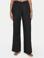 Spodnie damskie - Triumph Spodnie materiałowe Summer 10222571 Czarny Relaxed Fit - miniaturka - grafika 1