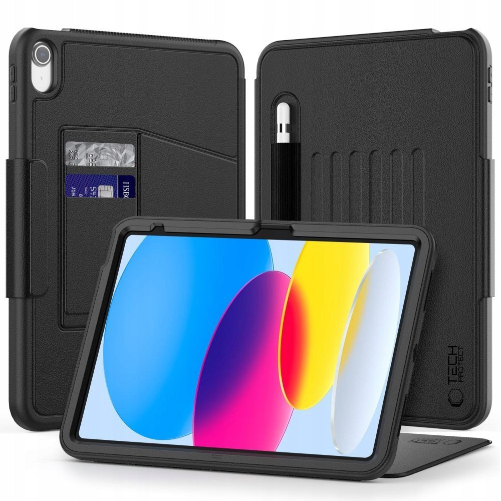 Etui z klawiaturą Tech-Protect SmartCase Pen Armor Apple iPad Air 10.9 2022 5. generacji / iPad Air 11 2025 7. generacji Black THP4089