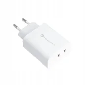 Ładowarki do telefonów - Forcell Ładowarka sieciowa ze złączem USB-C - 3A 35W z dwoma portami USB C i funkcją ładowania PD i QC 4.0 - miniaturka - grafika 1