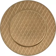 Bombki - Podtsawka dekoracyjna pod talerz, Ø 33 cm, złoty mat - miniaturka - grafika 1