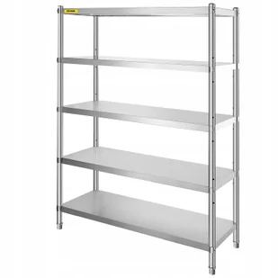 Vevor 5 Półki Ze Półka Stojąca Kuchenna 1219,2x469,9x1830MM Ładowność 150KG - Półki do kuchni - miniaturka - grafika 1
