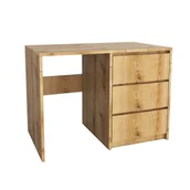 Biurka - Nowoczesne Biurko 3 Szuflady Dąb Evoke Przybrzęny|Bezuchwytowe 96.2X75X50Cm - miniaturka - grafika 1