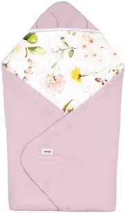 Otulacz do fotelika Lionelo Travel Swaddle Blanket Flower Różowy - Otulacze - miniaturka - grafika 1