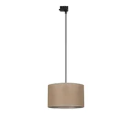 Lampy sufitowe - Żyrandol na lince do 3-faz. syst. szynowego TRACER 1xE27/15W/230V śr. 38 cm czarny/brązowy - miniaturka - grafika 1