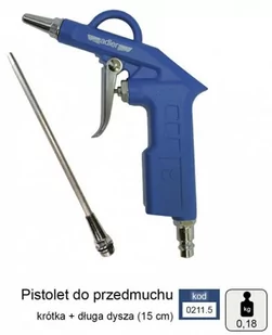 ADLER PISTOLET DO PRZEDMUCHIWANIA 2cm+15cm - Pozostałe narzędzia pneumatyczne - miniaturka - grafika 1