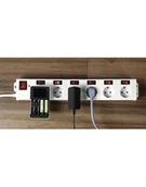 Listwy zasilające - Hama 6 gniazd 1.4 m biała (137239) - miniaturka - grafika 1