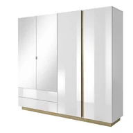 Szafy - ARCO (L) SZAFA 220CM - BIAŁY POŁYSK / DĄB GRANDSON - miniaturka - grafika 1