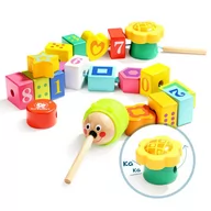 Zabawki interaktywne dla dzieci - ToP BRIGHT ToP BRIGHT, klocki do nawlekania Przeplatanka - miniaturka - grafika 1