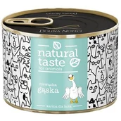 Mokra karma dla kotów - NATURAL TASTE DLA KOTA DANIE Z GĘSI 185g - miniaturka - grafika 1