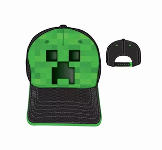 Czapki damskie - CZAPKA Z DASZKIEM MINECRAFT CREEPER - grafika 1