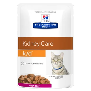 Hill`s Prescription Diet Prescription Diet Renal Health K/D, 12 x 85 g - Wołowina, 12 x 85 g - Mokra karma dla kotów Hill`s Prescription Diet Prescription Diet Renal Health K/D, 12 x 85 g - Wołowina, 12 x 85 g - Mokra karma dla kotów - miniaturka - grafika 2