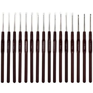 Zestaw Szydełek Do Szydełkowania Szydełka 16 Szt. Od 0,5 Do 2,5 Mm Brązowe - Pasmanteria Zestaw Szydełek Do Szydełkowania Szydełka 16 Szt. Od 0,5 Do 2,5 Mm Brązowe - Pasmanteria - miniaturka - grafika 1