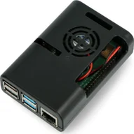 Akcesoria do komputerów jednopłytkowych - JustPi Obudowa z wentylatorem Raspberry Pi 4B DNG-16791 - miniaturka - grafika 1