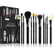 Pędzle do makijażu - Sigma ESSENTIAL KIT - Professional brush collection - Zestaw 12 pędzli do makijażu SG01065 - miniaturka - grafika 1