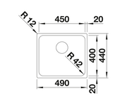 Zlewozmywaki - Blanco Solis 450-IF stal szczotkowana zlewozmywak - miniaturka - grafika 1