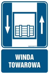 RB006 DŹWIG TOWAROWY, PN - PŁYTA PCV 1MM; (250X375MM) - Systemy ekspozycyjne i znaki informacyjne - miniaturka - grafika 1