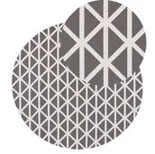 Dywany zewnętrzne - Beliani Dywan zewnętrzny PANAJI Szary ø 120 cm - miniaturka - grafika 1