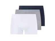 Majtki męskie - LIVERGY® Bokserki męskie z bawełną, 3 pary (Granatowy/szary/biały, 9/3XL) - miniaturka - grafika 1