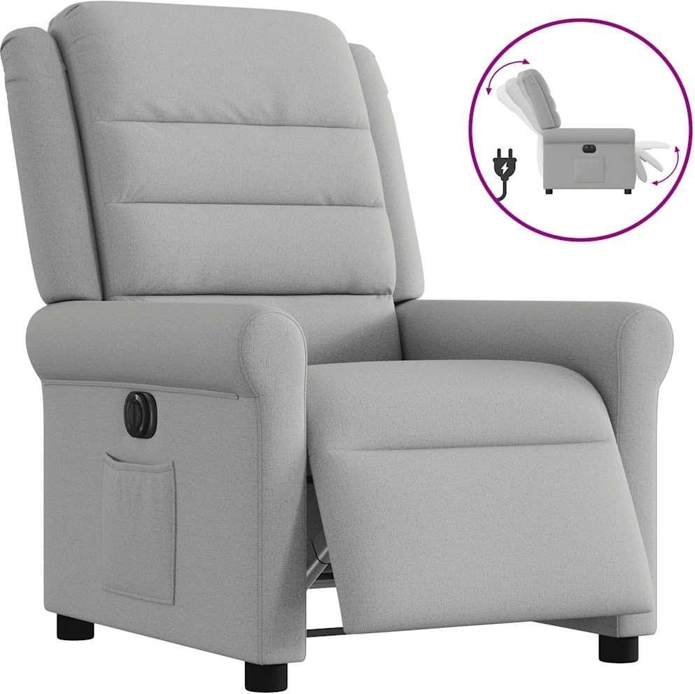Elektryczny fotel rozkładany Cloud Grey Fabric