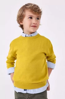 Swetry dla chłopców - Mayoral sweter bawełniany dziecięcy kolor żółty lekki - grafika 1