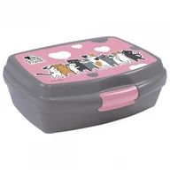 Lunch boxy - Śniadaniówka pojemnik na śniadanie Lunchbox Cleo&Frank kotki - miniaturka - grafika 1