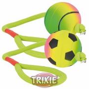 Zabawki dla psów - Trixie Piłka Neonowa Na Sznurku 6/30Cm - miniaturka - grafika 1