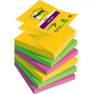 Post-It Super Sticky Z-Notes R330-6SS-RIO 76x76mm 6x90 kart paleta Rio de Janeiro - Etykiety samoprzylepne i bloki etykiet - miniaturka - grafika 3