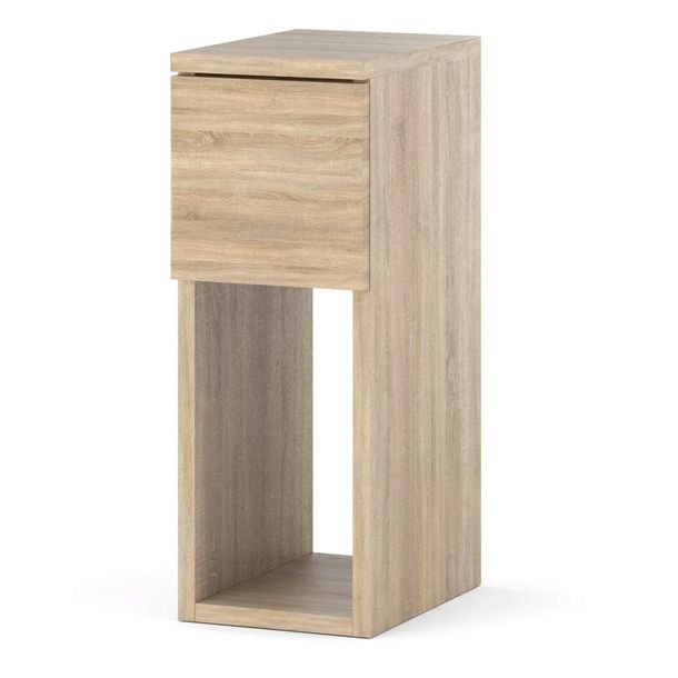 Szafka Nocna Dąb Sonoma Wąska 20 Cm Stolik Nocny Z 1 Szufladą Do Sypialni