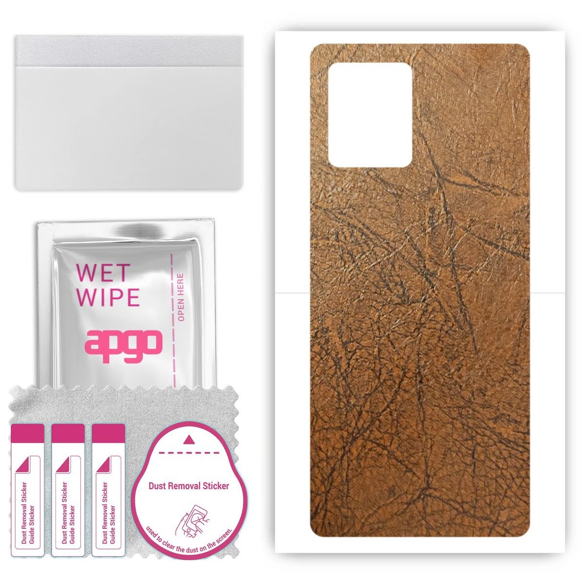 Folia naklejka skórka strukturalna na TYŁ do TCL K11 - Skóra Vintage - apgo SKINS