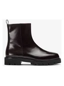 Botki damskie - Unisa Skórzane botki "Faye" w kolorze czarnym - miniaturka - grafika 1