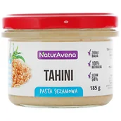 Słodkie kremy i masła - NaturAvena NATURAVENA TAHINI PASTA SEZAMOWA 185G NAT038 - miniaturka - grafika 1