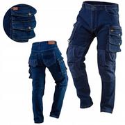 Odzież robocza - Neo Spodnie Robocze Denim Do Pasa Wzmocnione Bawełna Oxford 81-228 L/52 - miniaturka - grafika 1