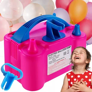 POMPKA DO BALONÓW ELEKTRYCZNA 2 DYSZE MOCNA SZYBKA WYDAJNA DO POMPOWANIA - Balony i akcesoria - miniaturka - grafika 1