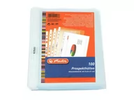 Koszulki na dokumenty - Herlitz Prospekthülle A5 genarbt 100er Packu 10468585 - miniaturka - grafika 1