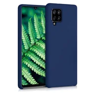 Etui i futerały do telefonów - Samsung Hurtel Silicone Case elastyczne silikonowe etui pokrowiec Galaxy A42 5G niebieski - miniaturka - grafika 1