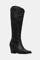 Kozaki damskie - Aldo kozaki skórzane NEVADA damskie kolor czarny na słupku 13672021 - miniaturka - grafika 1