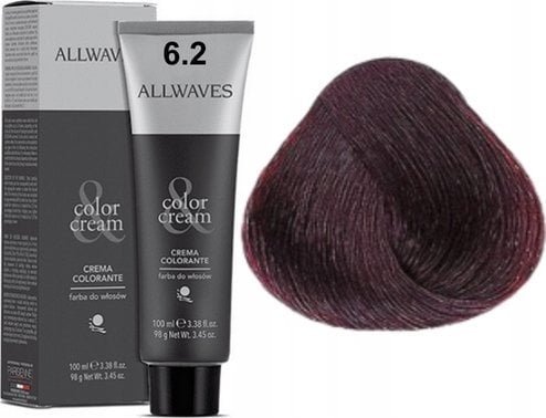 Allwaves ALLWAVES Farba do włosów 6.2 - Ciemny Blond Fioletowy - 100ml