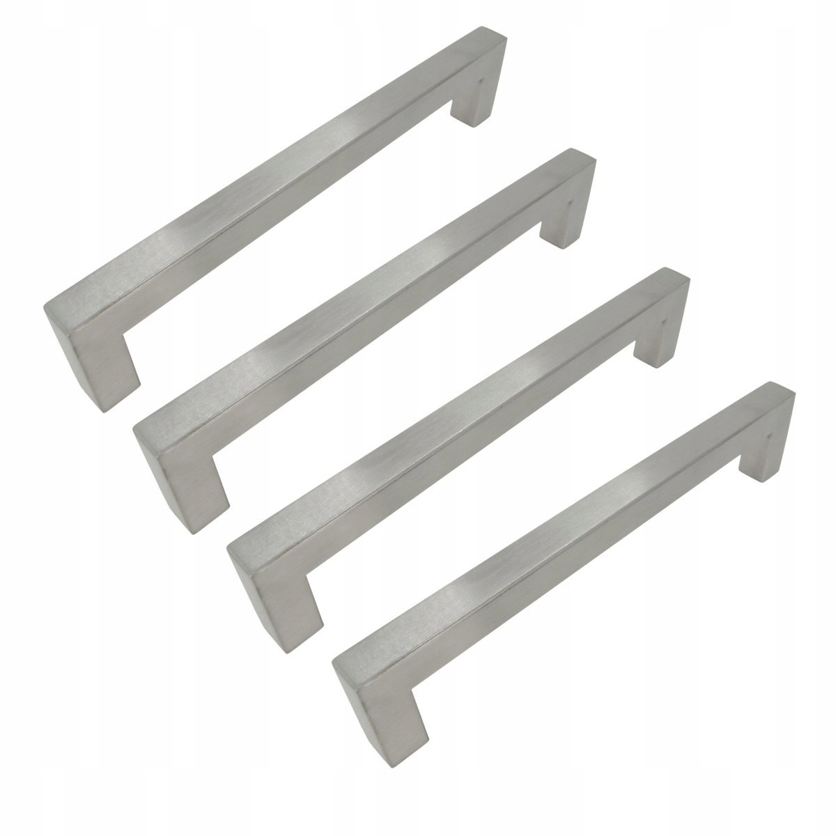 4 x Uchwyt meblowy klasyczny 160 mm srebrny Metalowy uchwyt do szuflady