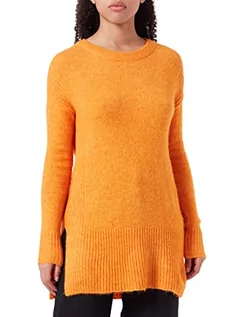 Swetry damskie - ICHI Damski sweter IHKAMARA Long LS, 161164/Orange Pepper, XL - grafika 1